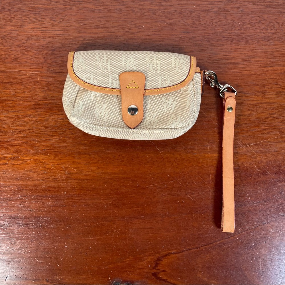 Dooney & Burke Signature Flap Wristlet